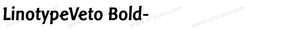 LinotypeVeto Bold字体转换